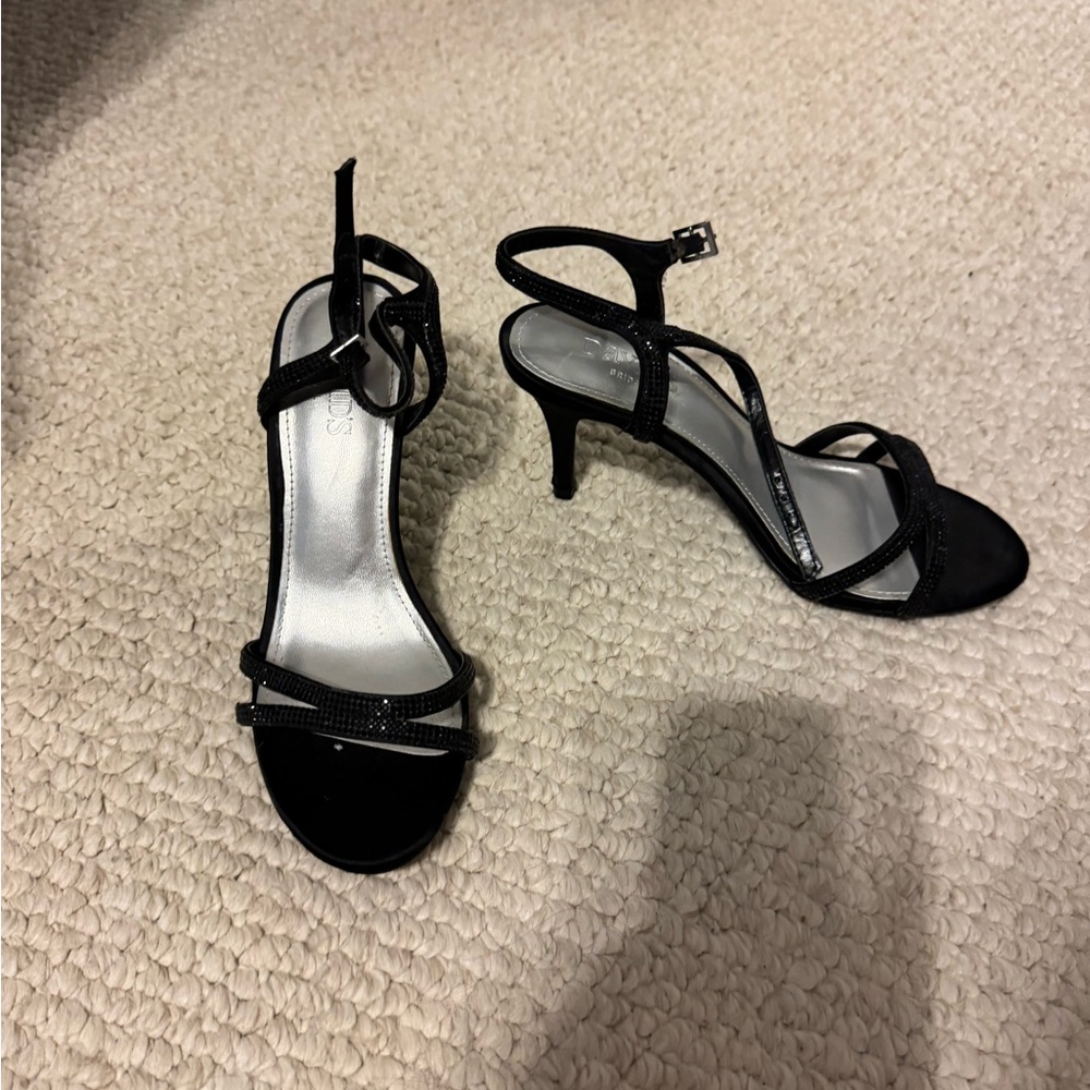 Mariana Black Strappy Heels